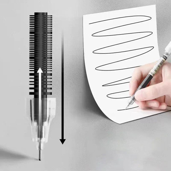 High Quality Needle Type Gel Pens, Straight Liquid Ballpoint Pen for School & Office, Kawaii Stationery Writing Tool