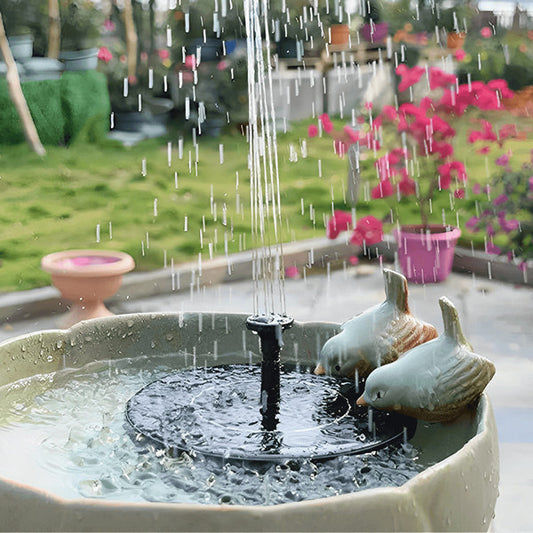 Solar Powered Garden Fountain