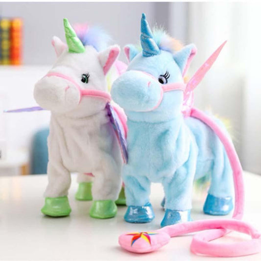 Magic Walking & Singing Unicorn Toy - Interactive Plush Gift for Kids