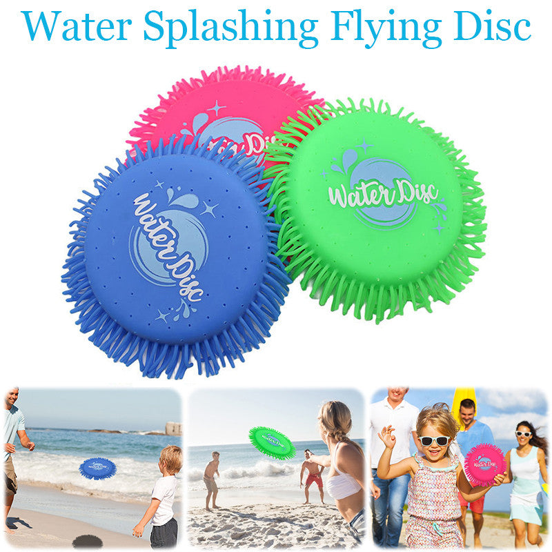 Splash Water Flying Disc Toys, Fun Water Toys for Kids & Adults, Flying Spinner Toy for Beach, Park & Backyard Games