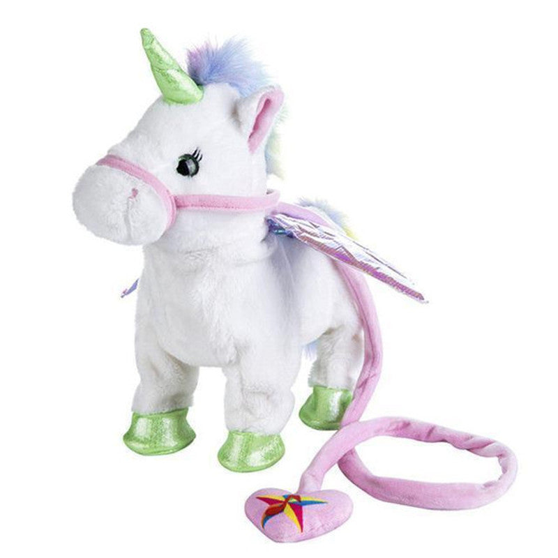 Magic Walking & Singing Unicorn Toy - Interactive Plush Gift for Kids