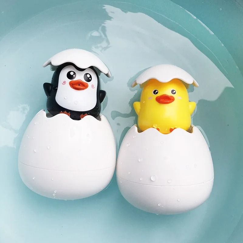Cute Baby Bathing Duck & Penguin Water Spray Toy