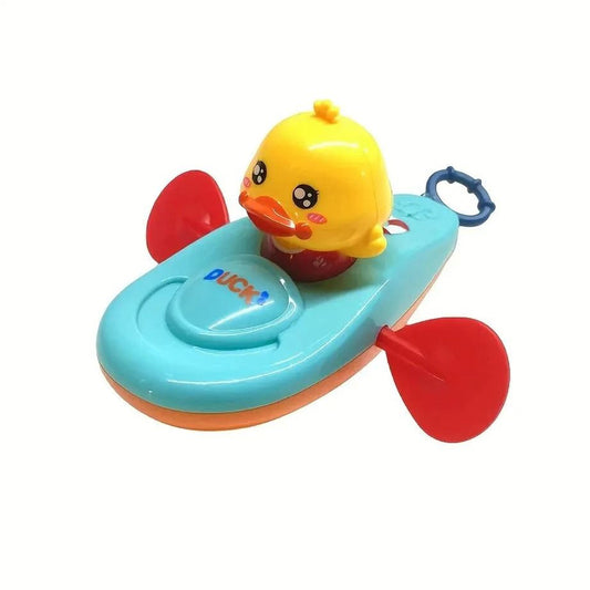 Duck Kayak Toy for Kids, Cute Little Yellow Duck Pool & Bathroom Toy