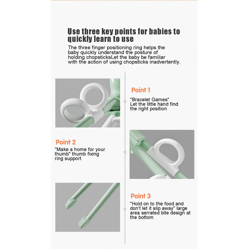 360 Adjustable Chinese Chopsticks for Kids: Fun Home Dining & Kitchen Training